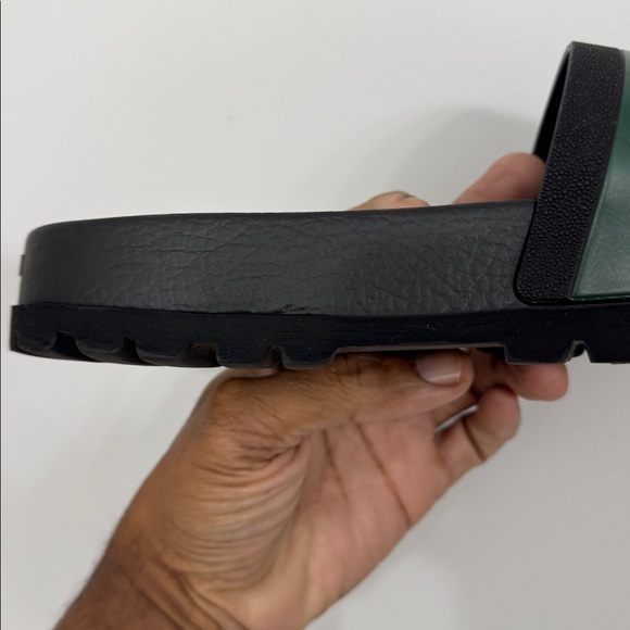 Gucci Black Slides with Red and Green Stripes size 14 - Picture 7 of 8